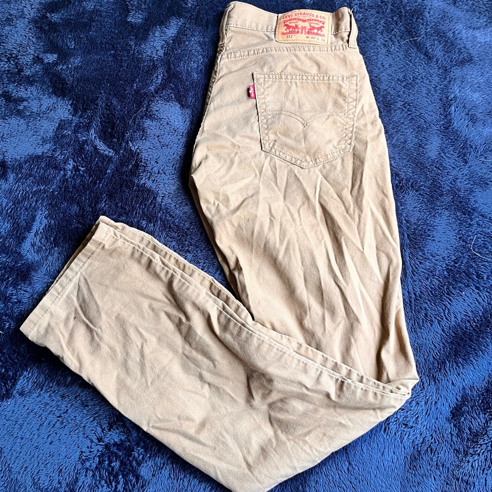 Levi’s tan slim fit jeans
